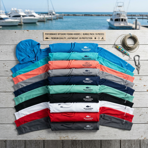 10-Pack Offshore Fishing Hoodies