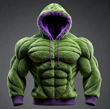 Mens Flannel Casual Sports Hoodie