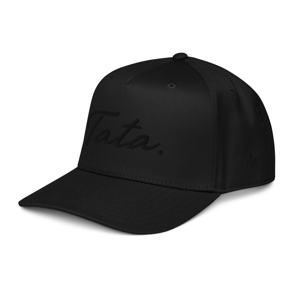 Tata 5 Panel Cap Black Embroidery | Ljiljan
