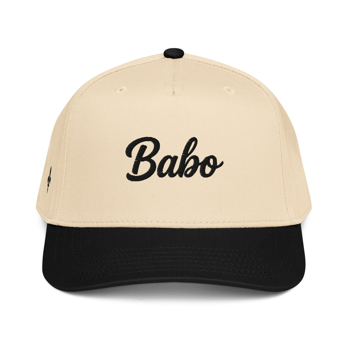 Babo Mid-Profile Baseball Cap Black Embroidery | Ljiljan