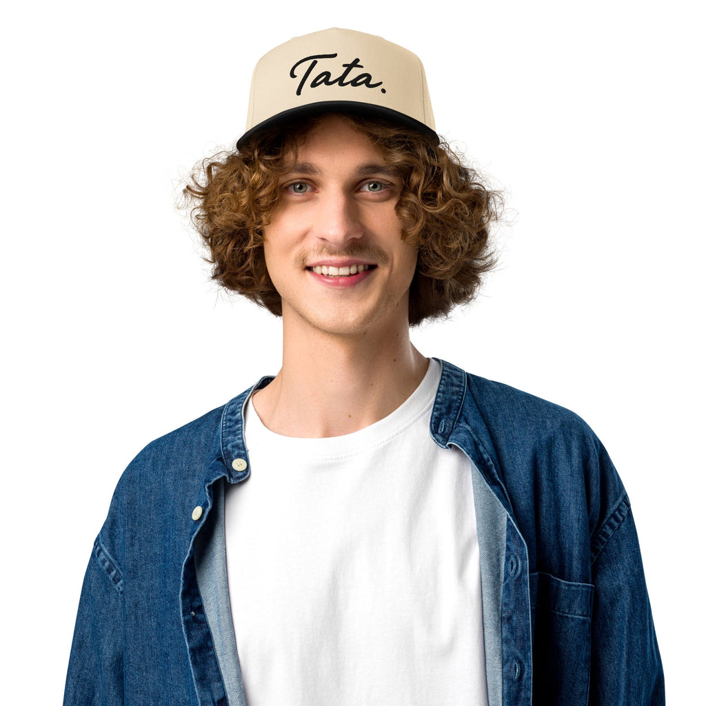 Tata 5 Panel Cap Black Embroidery | Ljiljan