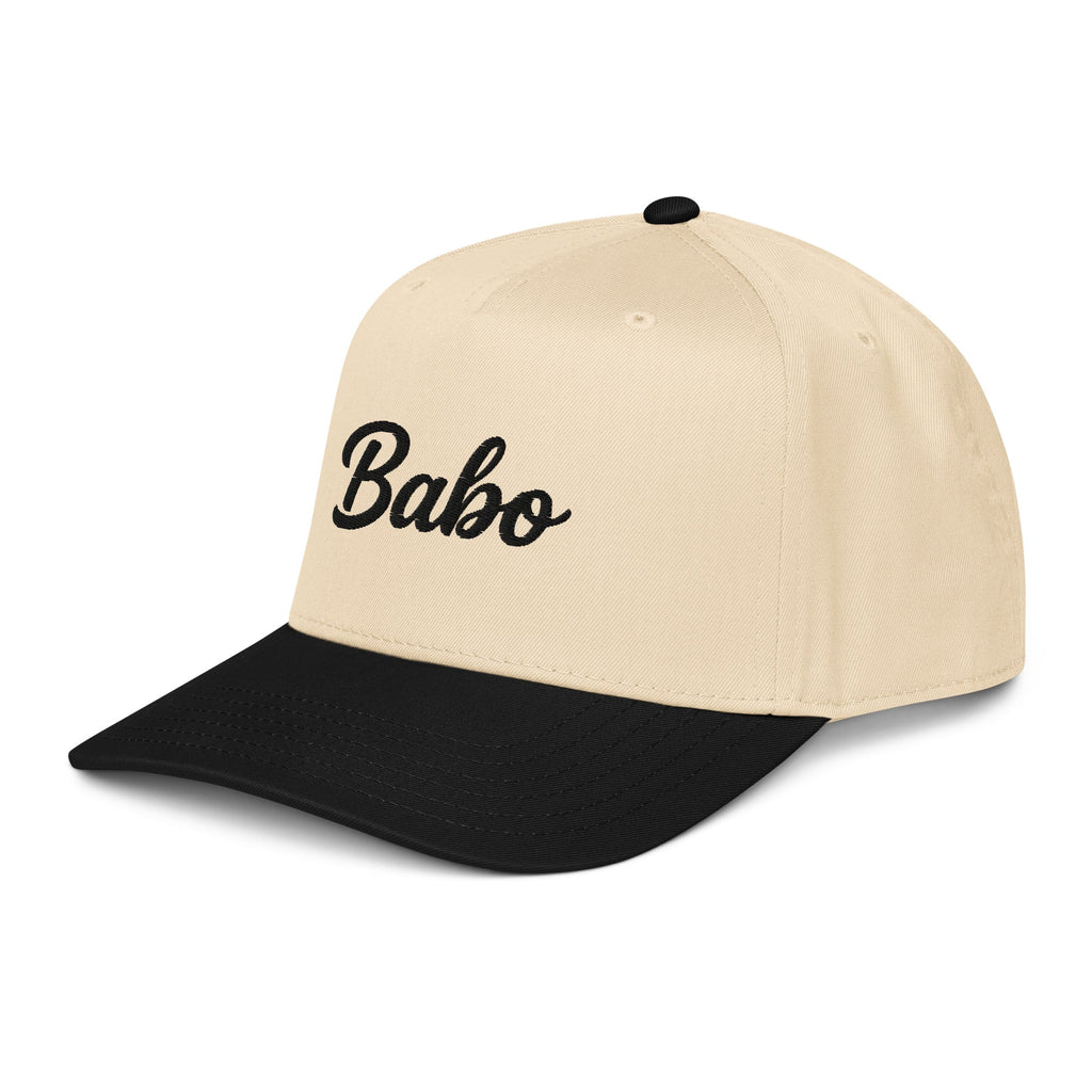 Babo Mid-Profile Baseball Cap Black Embroidery | Ljiljan
