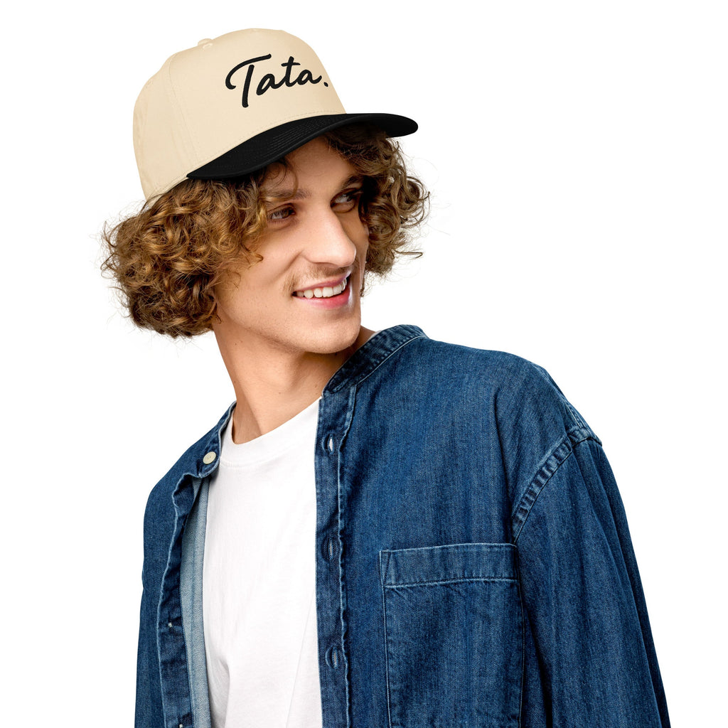 Tata 5 Panel Cap Black Embroidery | Ljiljan
