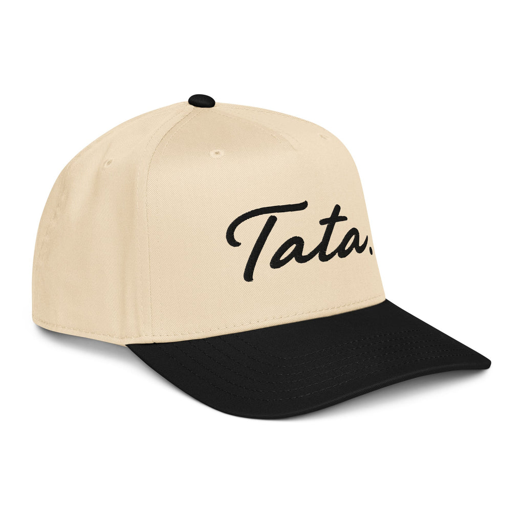 Tata 5 Panel Cap Black Embroidery | Ljiljan