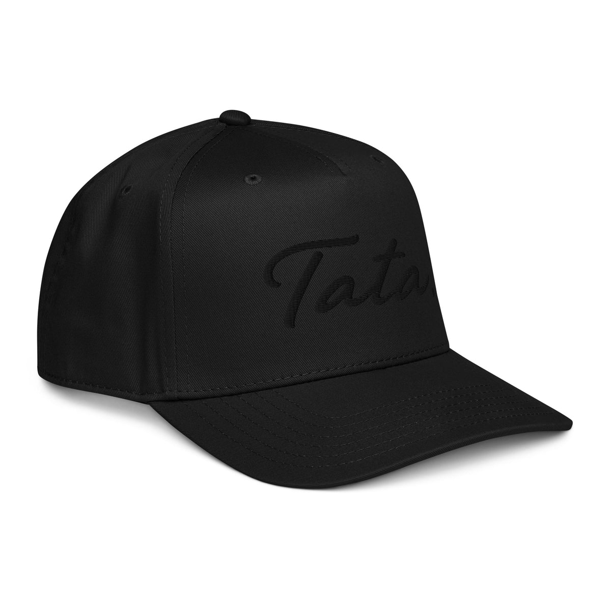 Tata 5 Panel Cap Black Embroidery | Ljiljan