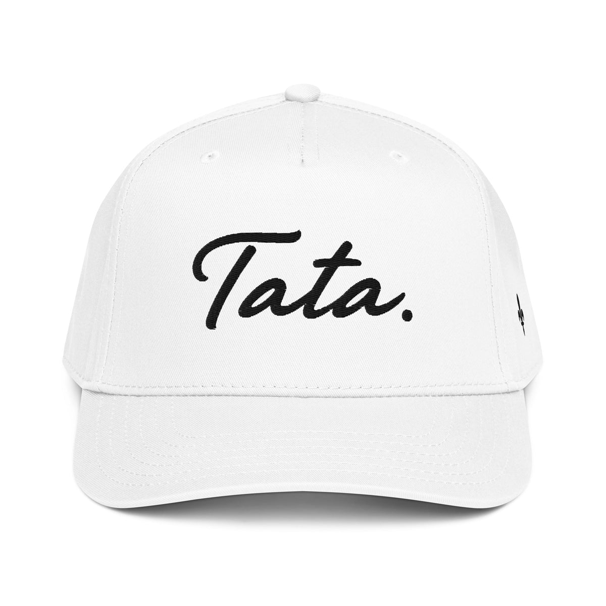 Tata 5 Panel Cap Black Embroidery | Ljiljan