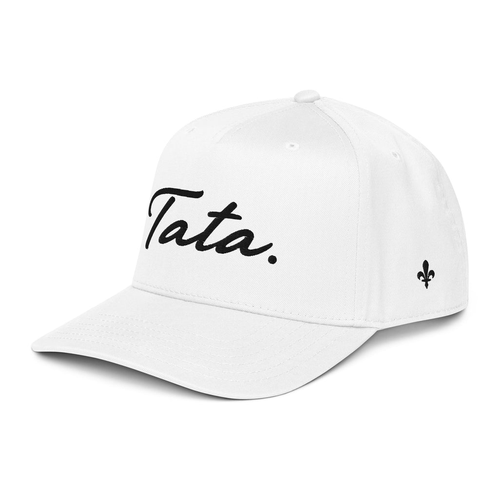 Tata 5 Panel Cap Black Embroidery | Ljiljan