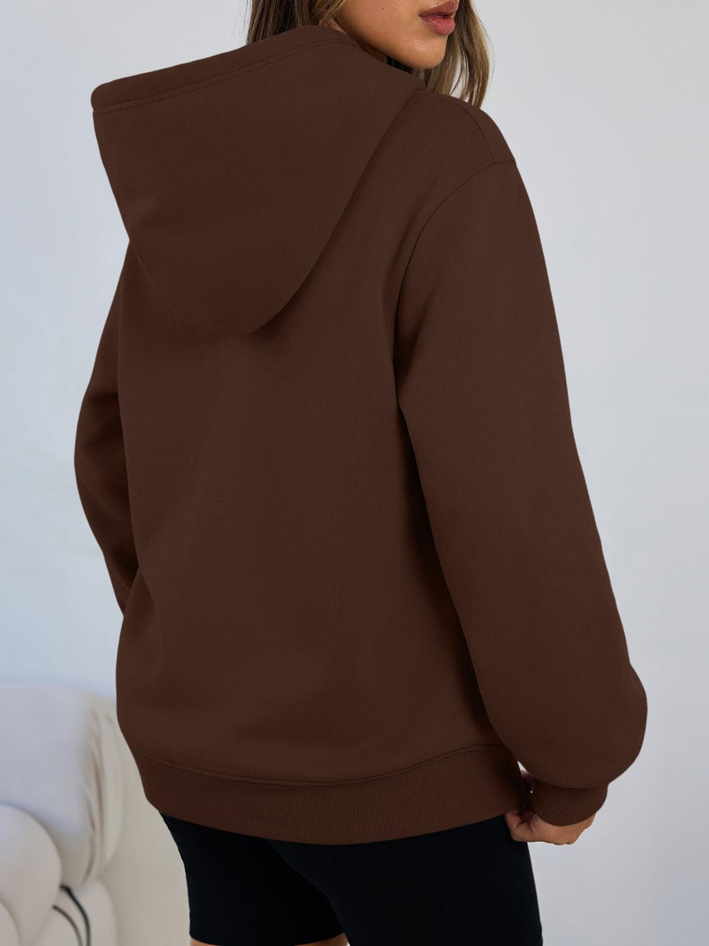 Women's Winter Fleece Sherpa Lined Hoodie - Warm Pullover Sweatshirt