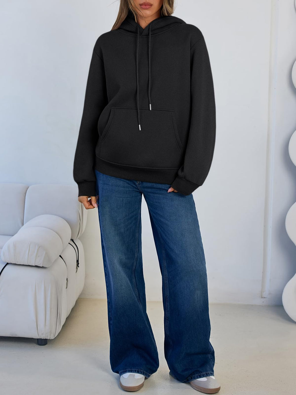 Women's Winter Fleece Sherpa Lined Hoodie - Warm Pullover Sweatshirt