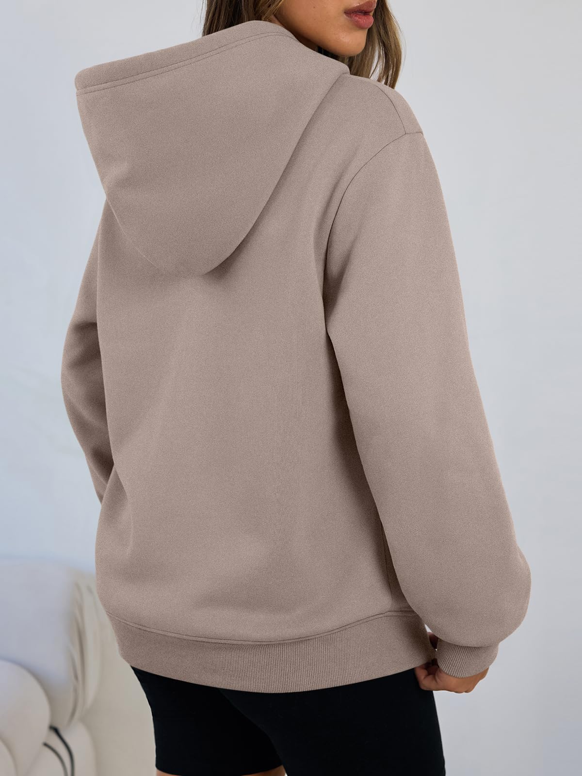 Women's Winter Fleece Sherpa Lined Hoodie - Warm Pullover Sweatshirt