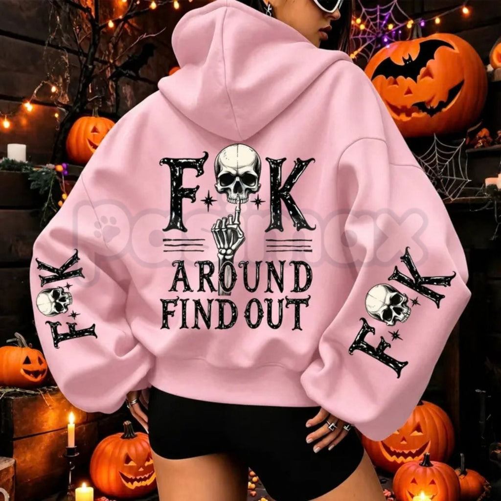 Fuck Around And Find Out Graphic Hoodie – FAFO Patriotic Gun Rights Pullover, Bold Outlaw Streetwear Sweatshirt, Unisex Heavy Blend