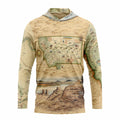 Montana Map UltraLight Sunshirt Hoodie – UPF 50+