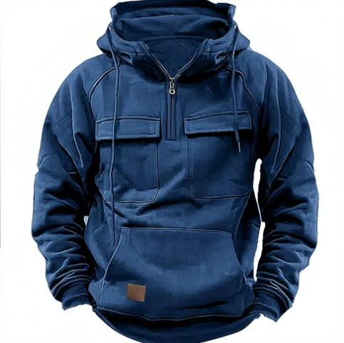 Men's Zip-up Hoodies Sweatshirt With Drawstring And Pocket Design Fashion Casual Sports Sweatshirt