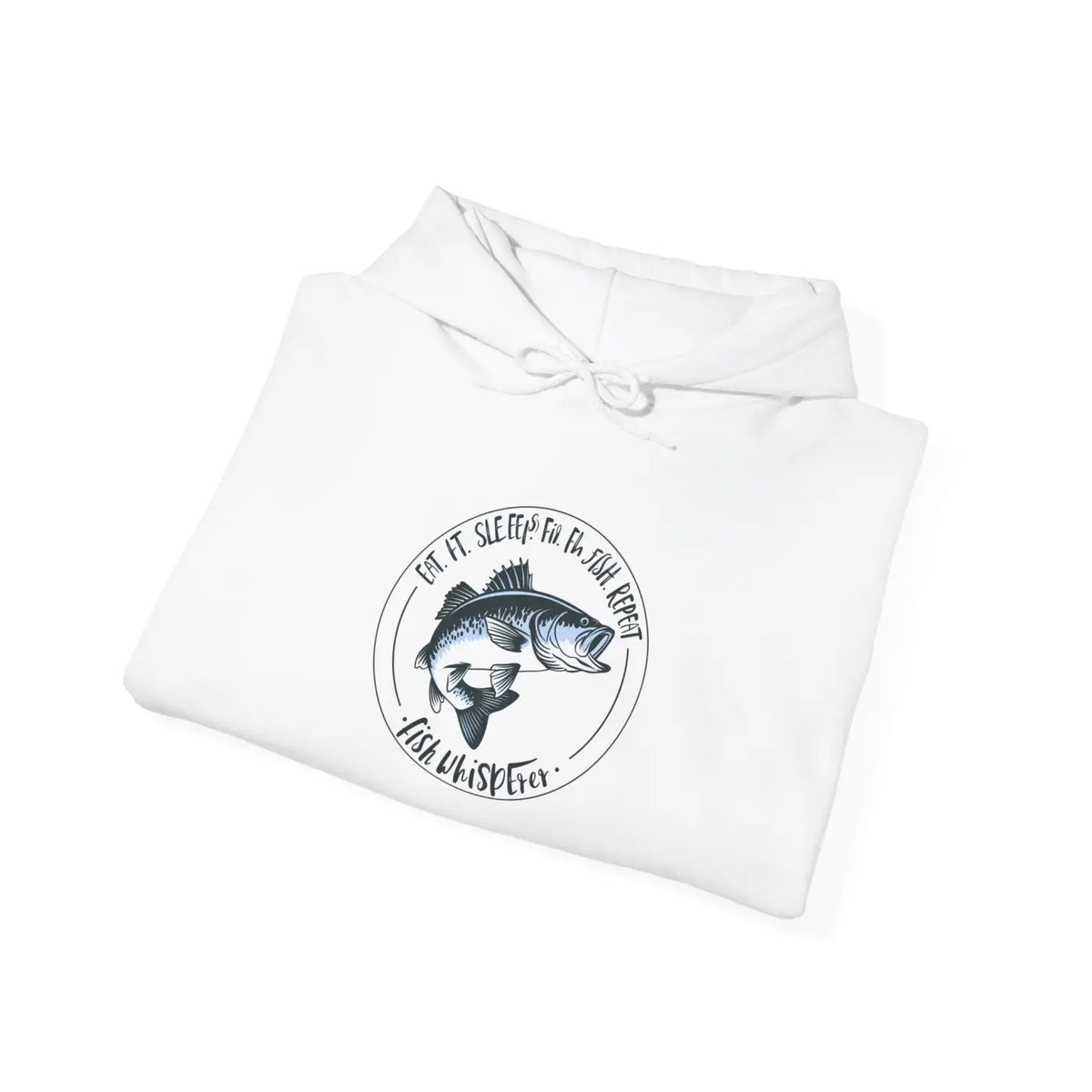DipaliZ Eat Sleep Fish Heavy Blend Hoodie Lake Theme