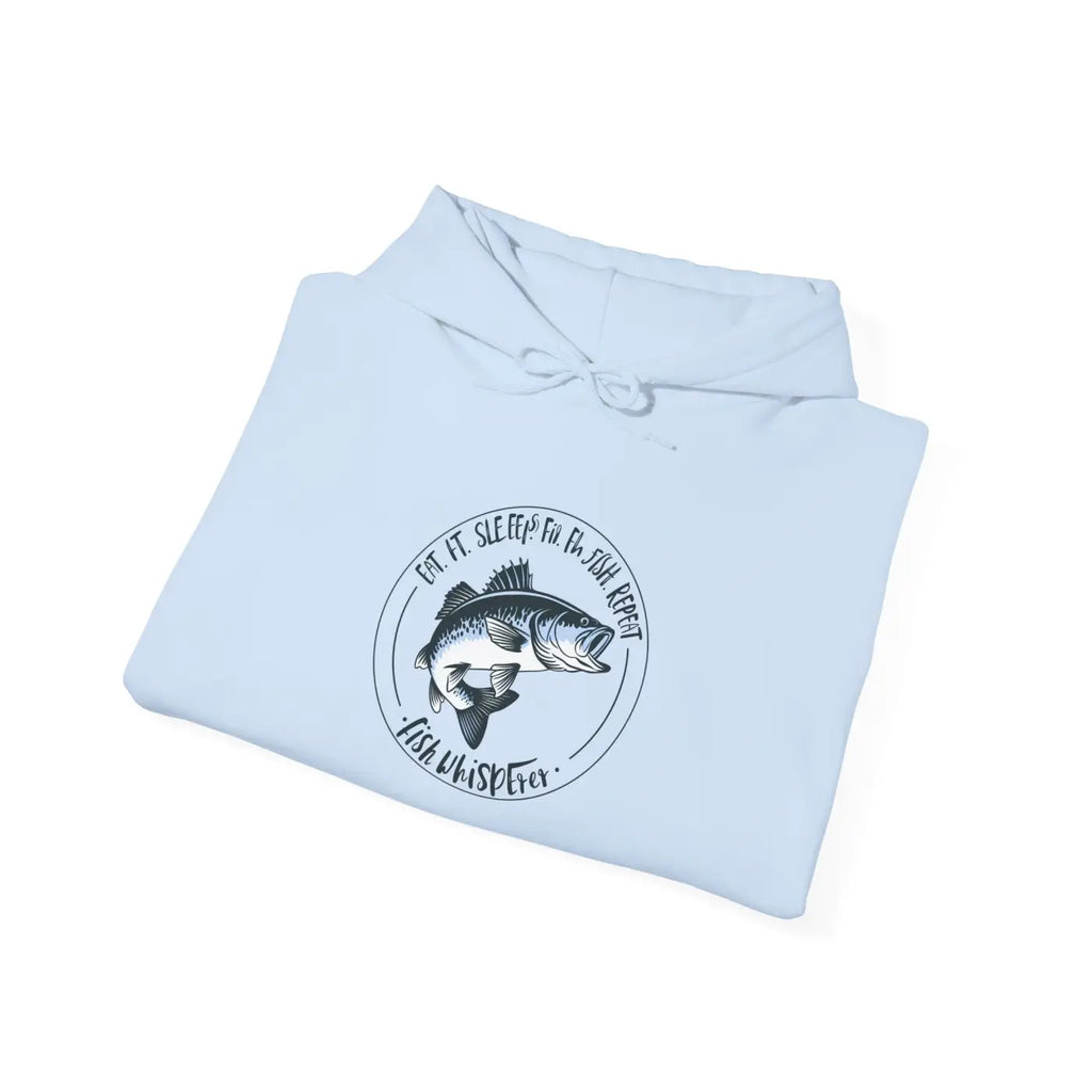 DipaliZ Eat Sleep Fish Heavy Blend Hoodie Lake Theme