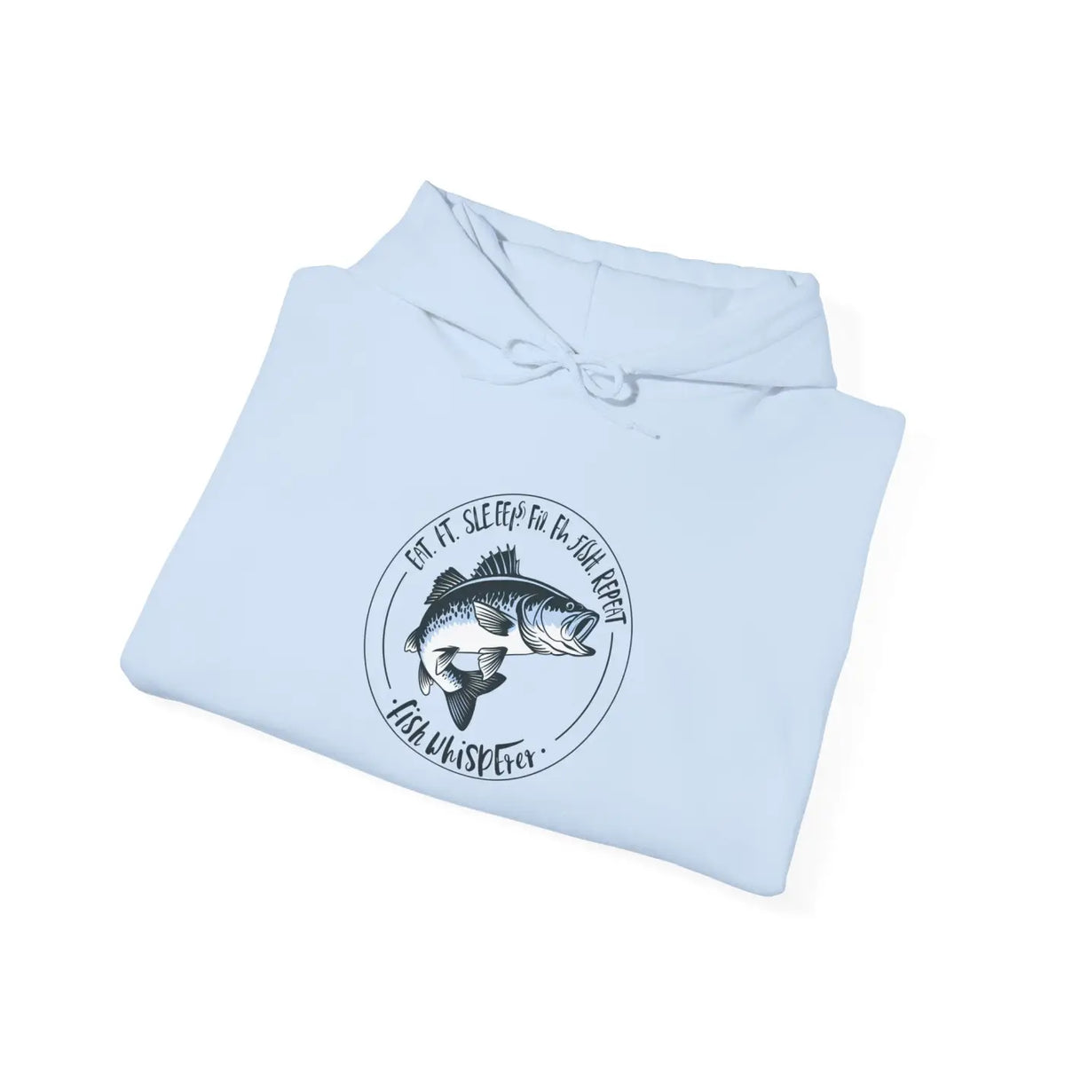 DipaliZ Eat Sleep Fish Heavy Blend Hoodie Lake Theme