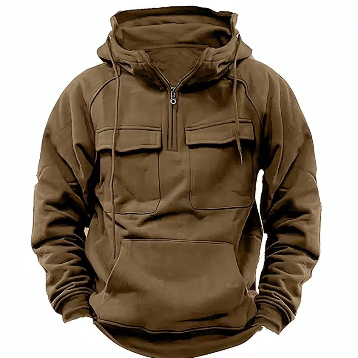 Men's Zip-up Hoodies Sweatshirt With Drawstring And Pocket Design Fashion Casual Sports Sweatshirt