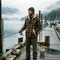 Flannel Sherpa Fishing Hoodie