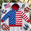 Kids USA Patriot Red White & Blue Hoodie